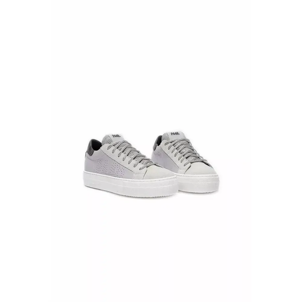 P448 Gray and Black Low-Top Sneakers